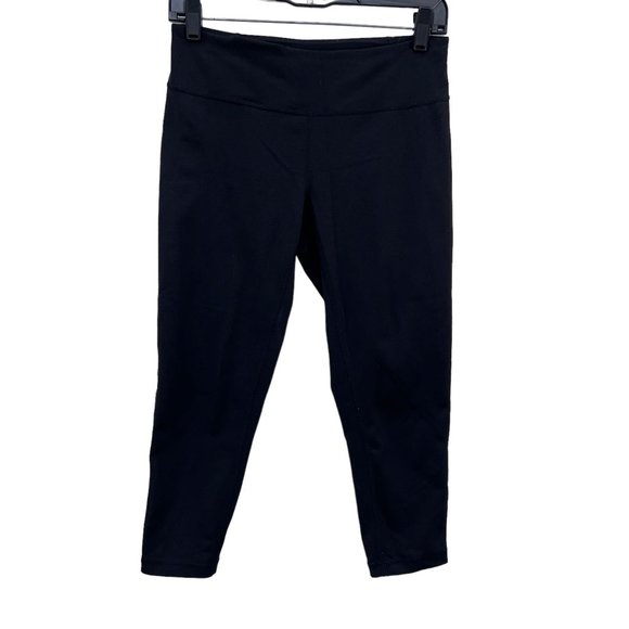 Zella‎ black cropped mid-rise leggings womens  Size: S - Picture 1 of 7